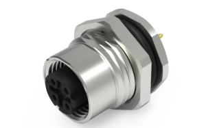 孔式面板安装连接器, 浸焊