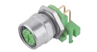 孔式PCB面板安装连接器,弯角