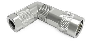 针式快插弯头连接器, 压接, 屏蔽