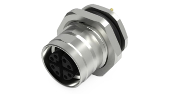 孔式快插板端连接器板前固定, 浸焊